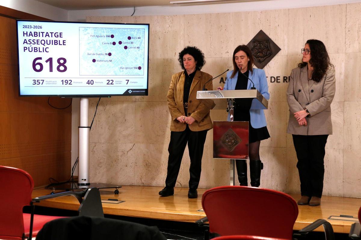 Presentación de las cifras de la apuesta por la VPO de este mandato en Reus.