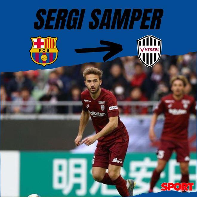 Sergi Samper siguió los pasos de Iniesta y fichó por el Vissel Kobe tras no tener suerte con las lesiones