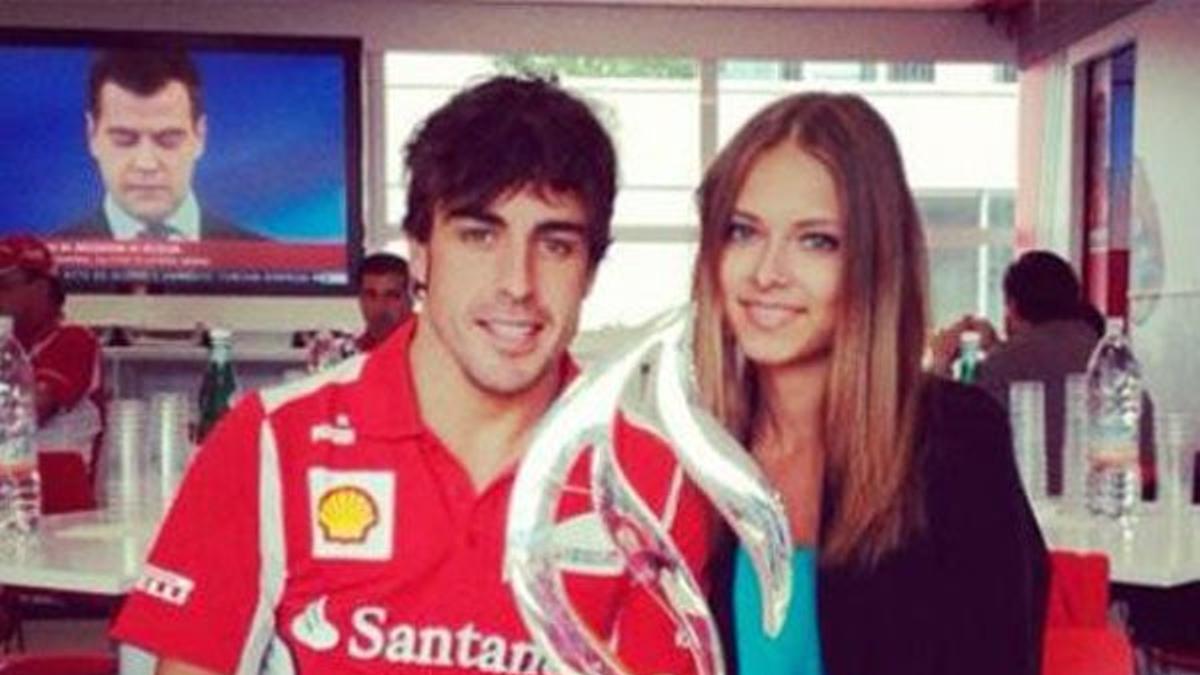 Fernando Alonso y Dasha Kapustina