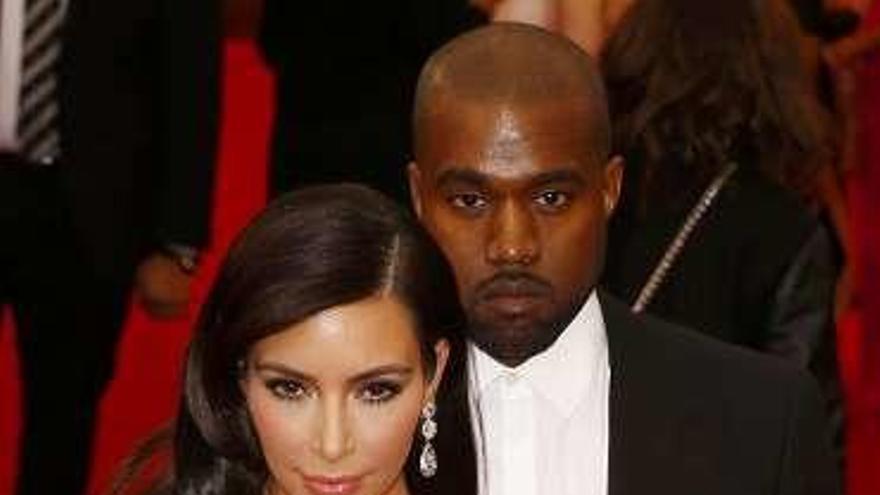 Kim Kardashian y Kanye West.