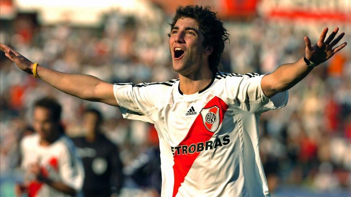 Gonzalo Higuaín tuvo un recordado paso por River Plate