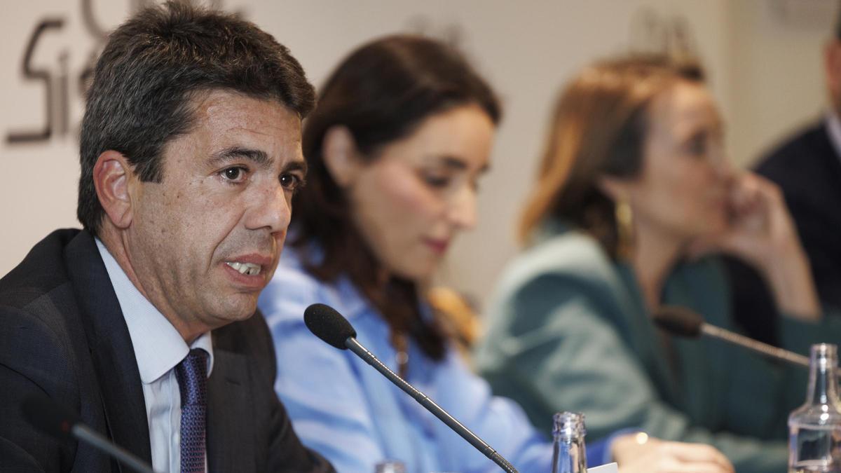 Carlos Mazón durante su debate en el Club Siglo XXI