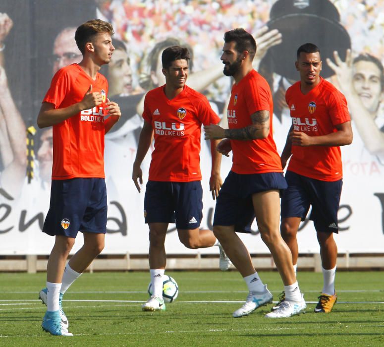 El primer entrenamiento de Neto