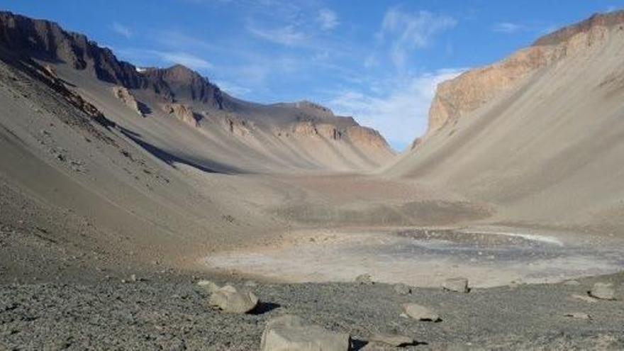 Una imagen del charco Don Juan, en la AntÃ¡rtida.