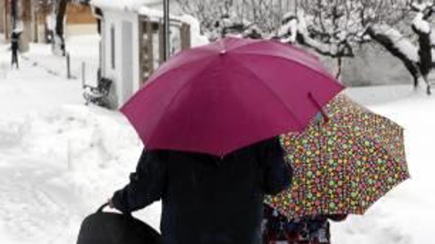 Imagen de archivo de nieve caída este invierno.