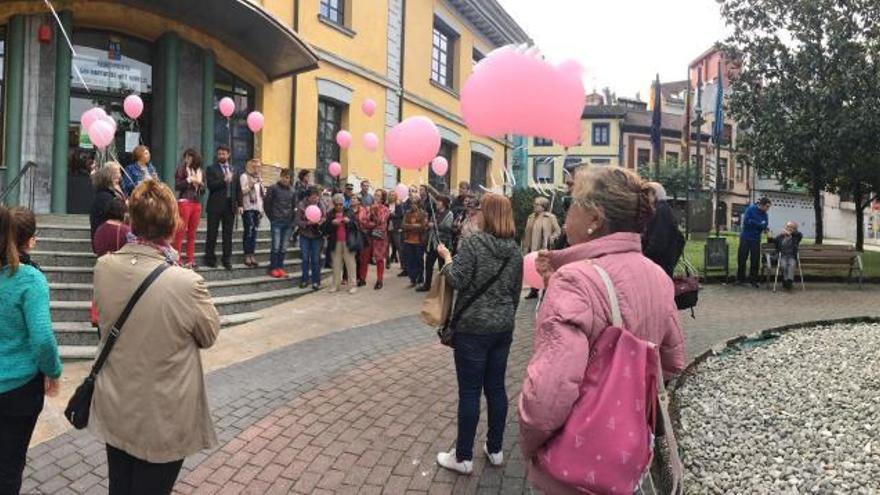 El acto de la semana rosa de San Martín.