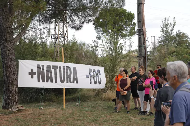 Acte de record del gran incendi de les Pedreres de fa 10 anys