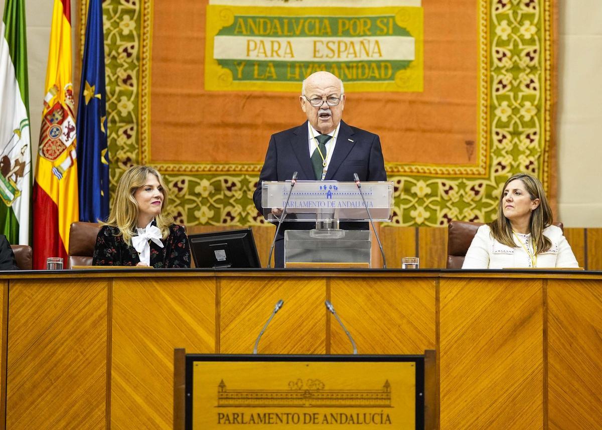 Jesús Aguirre interviene en el Parlamento por el 28F.