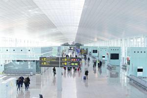 Terminal 1 del aeropuerto de El Prat, en Barcelona.