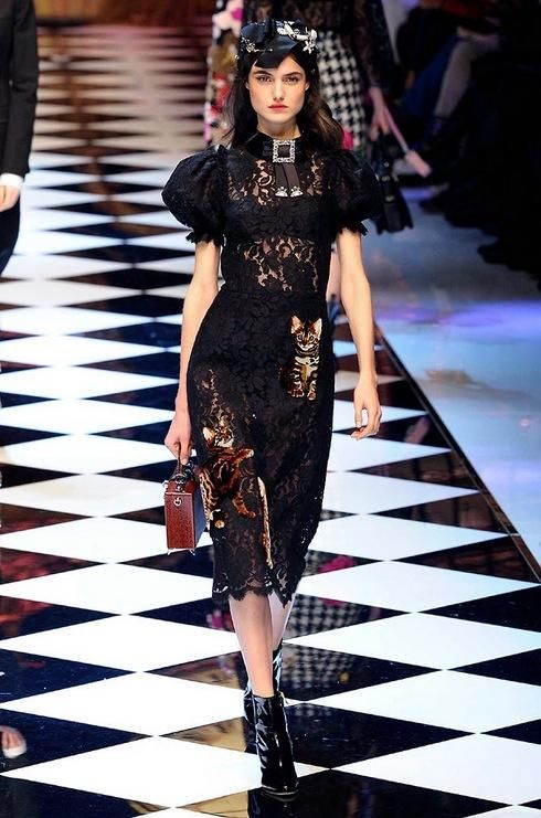 Blanca Padilla en el desfile de Dolce & Gabbana