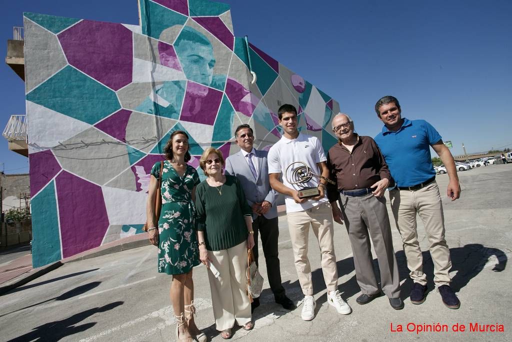 Carlos Alcaraz ya tiene un grafiti en su honor en El Palmar