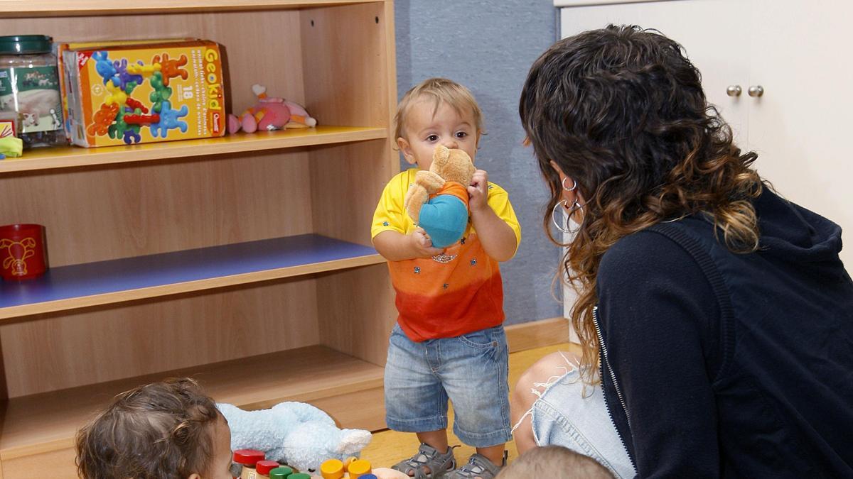 Alumnos del primer ciclo de Infantil en un centro.