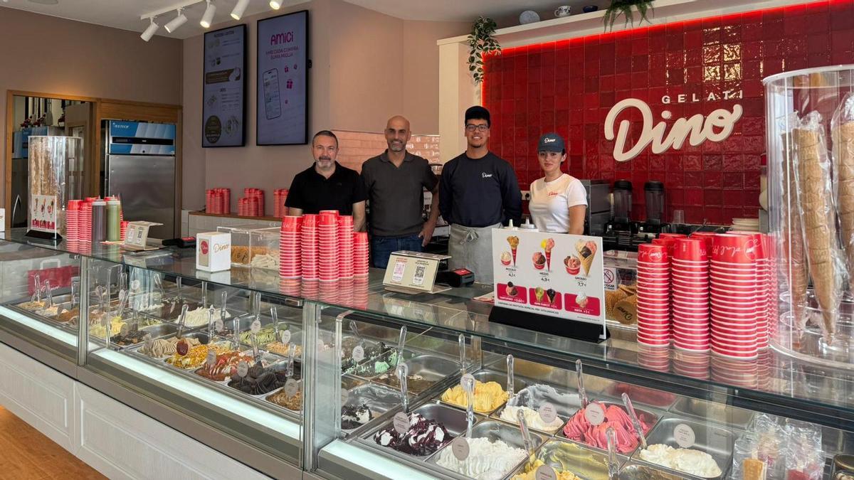 L’interior de la gelateria de Cambrils, una de les noves obertures.