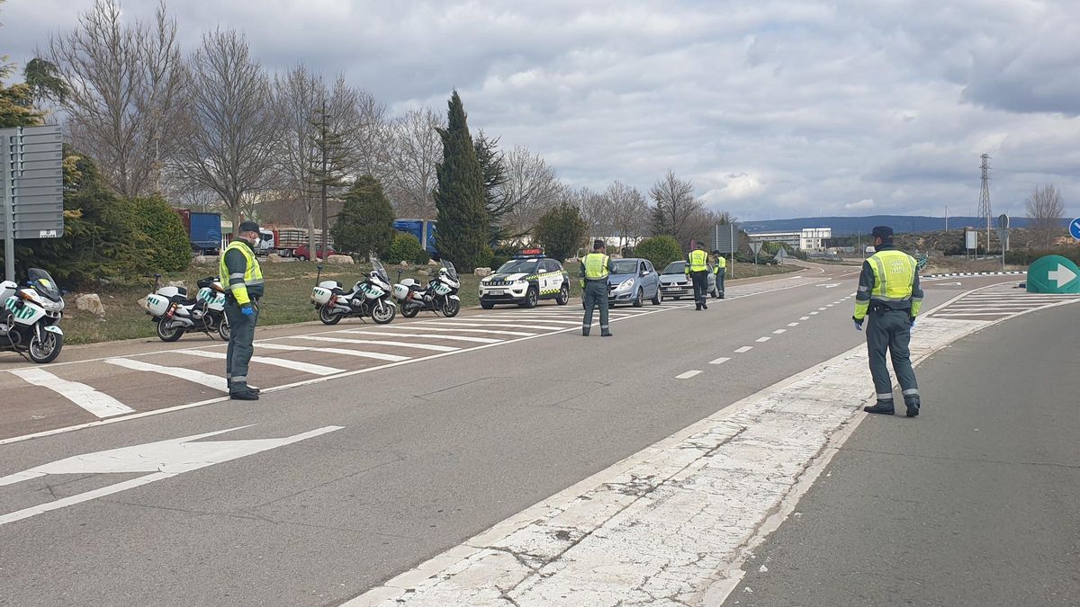 Control de la Guardia Civil de Teruel
