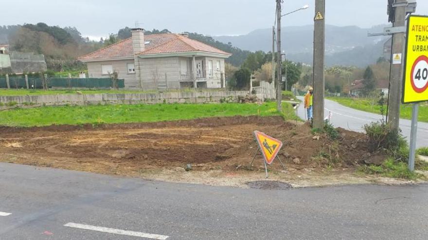 La glorieta de A Brea, a la espera de Naturgy