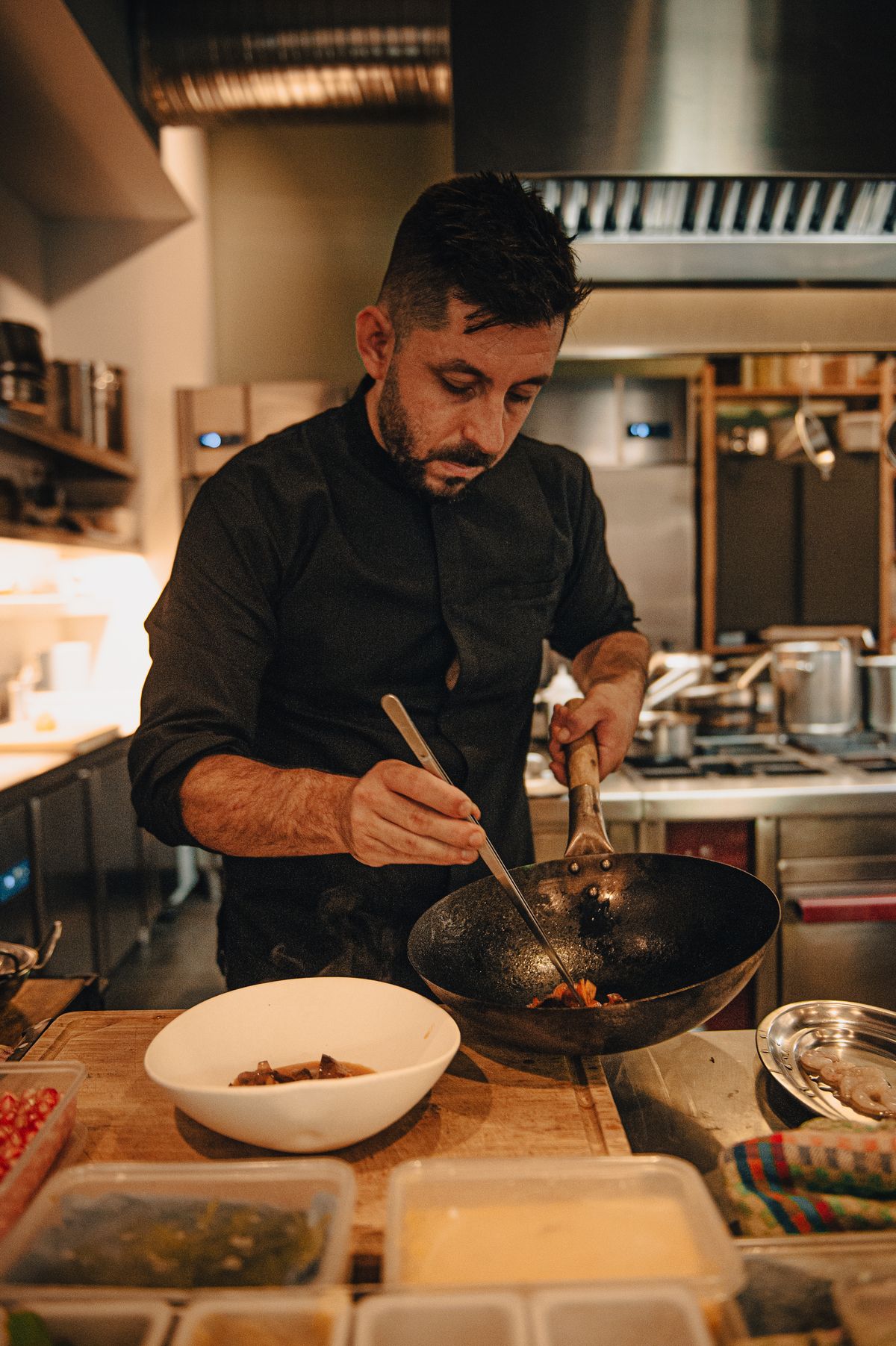 Así es y esto se come en el restaurante Open de Alicante