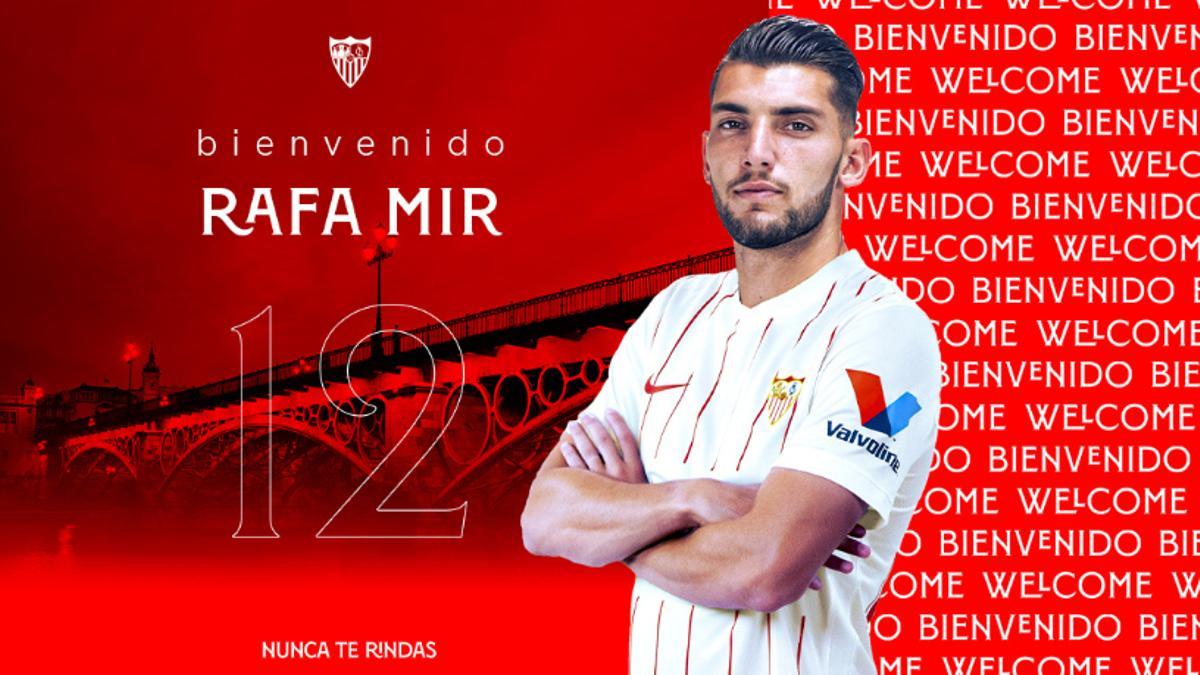 Así ha anunciado el Sevilla el fichaje de Rafa Mir