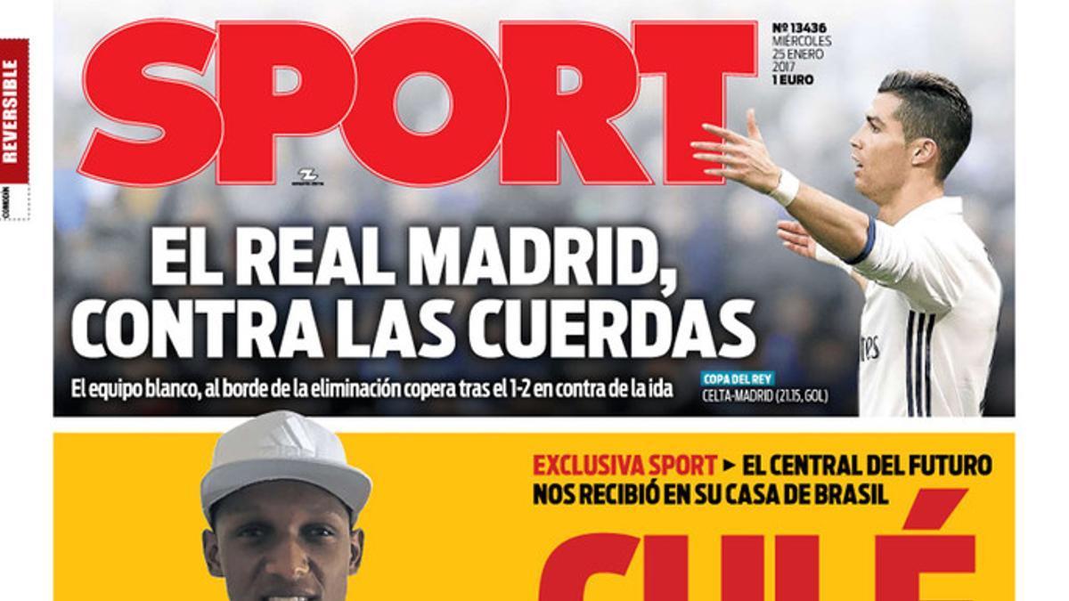 La portada de SPORT de hoy