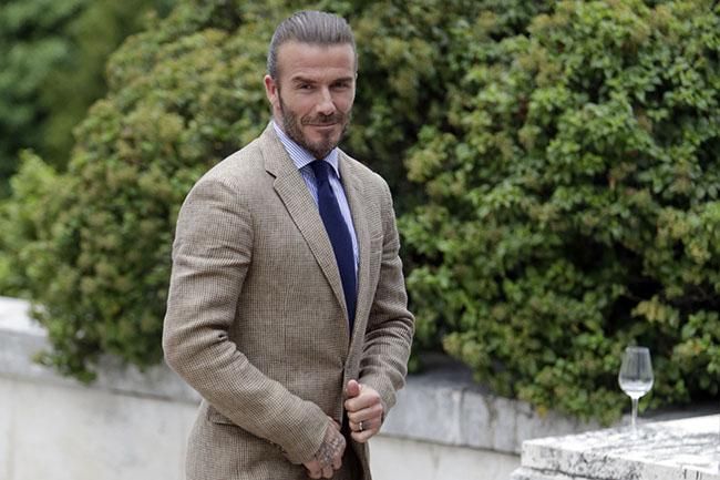 David Beckham en Madrid en la presentación de Biotherm homme