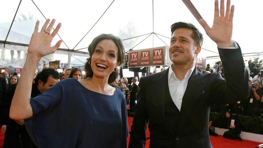 Jolie y Pitt, antes de su ruptura.