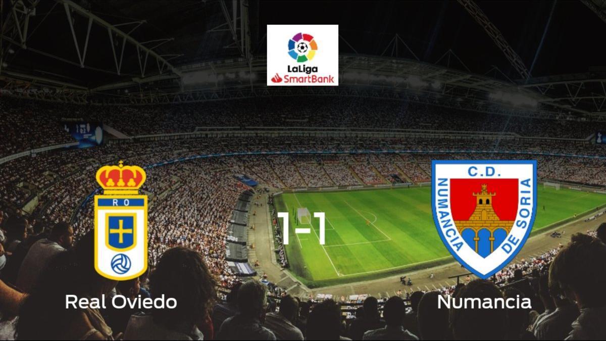 El Real Oviedo y el Numancia se reparten los puntos tras su empate a uno
