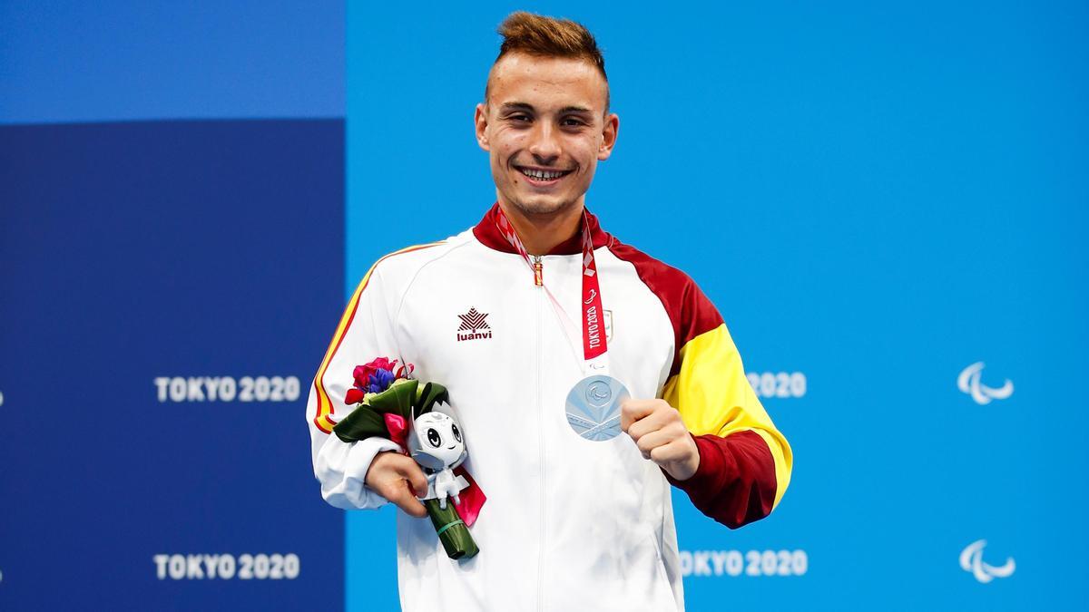 Iñigo Llopis, plata en los 100 metros espalda.