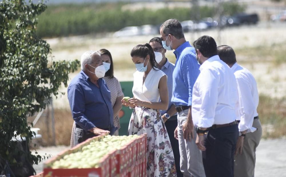 Visita de los reyes a la cooperativa La Carrichosa de Cieza