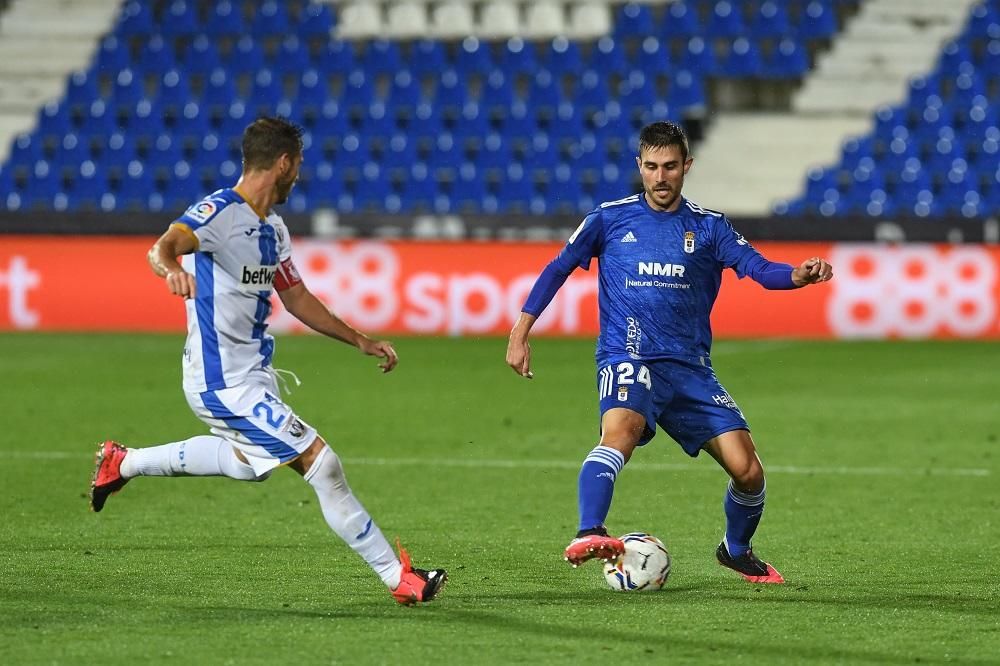 El partido entre el Leganés y el Real Oviedo, en imágenes