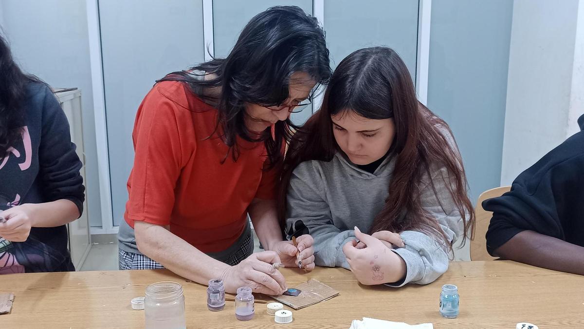 Uno de los talleres de la Asociación Profesional de artesanos de Aragón el pasado curso.