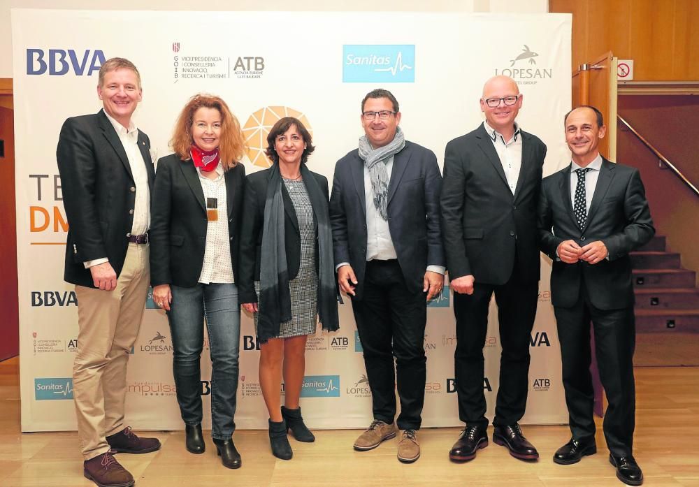 Michaeln Blum, propietario de Blumconnect, Christine Stein, periodista, Conchi Negro, CEO España Alltours, Uwe Prein, consejero delegado Alltours, Antoni Riera, director Fundación Impulsa y Sebastián Oliver.