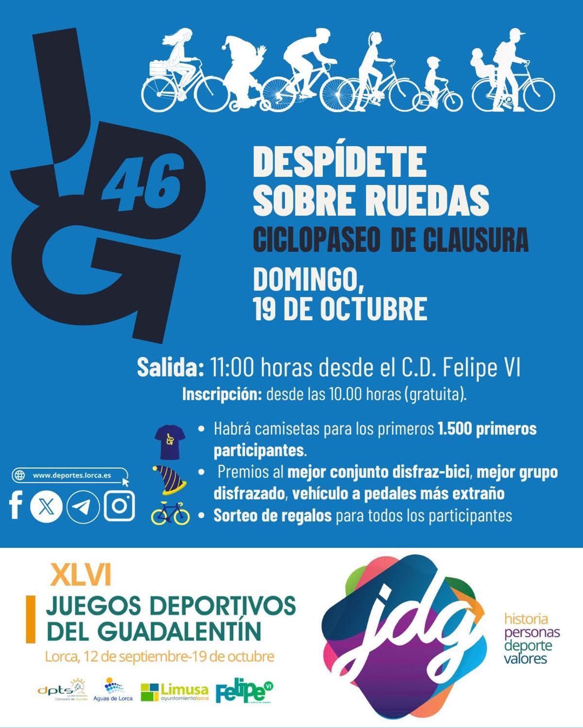 Cartel anunciador del ciclopaseo.