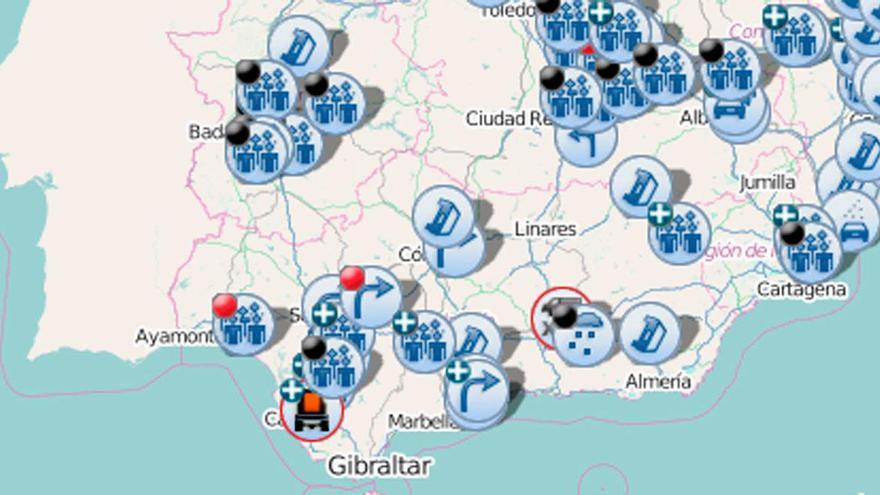 Mapa de la DGT: todos los cortes de carreteras por los tractores en directo