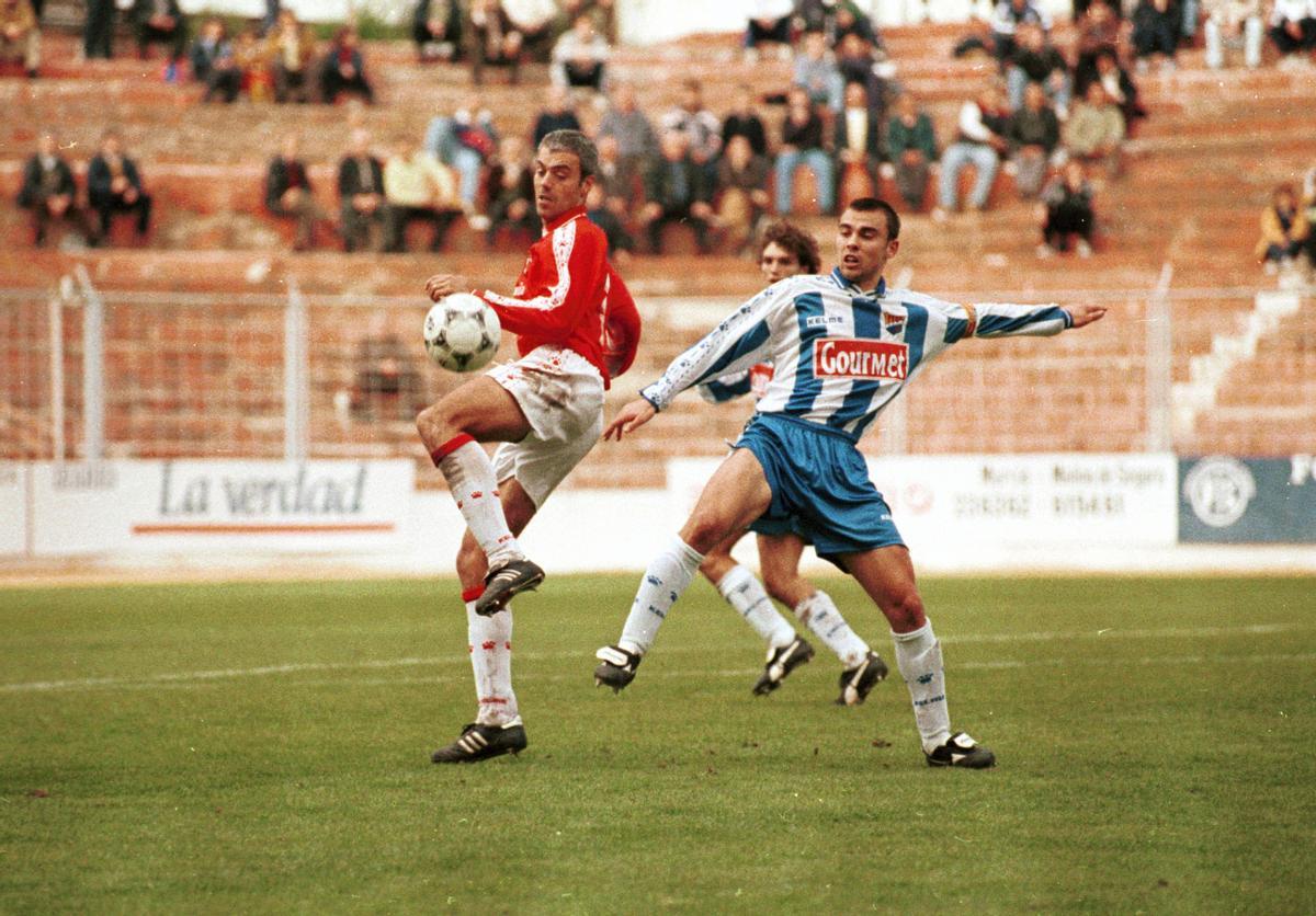 Amb Cuxart, al camp del Múrcia, l'any 1999