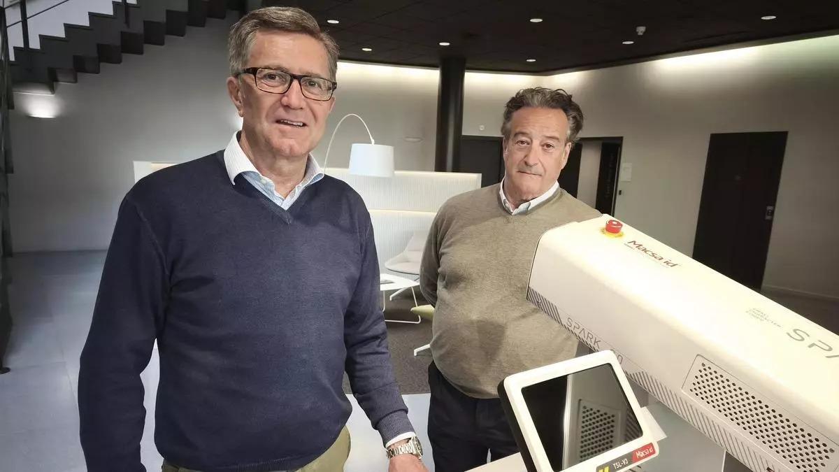 Jordi Piñot, presidente de Macsa, y Andreu Antonell, director general.