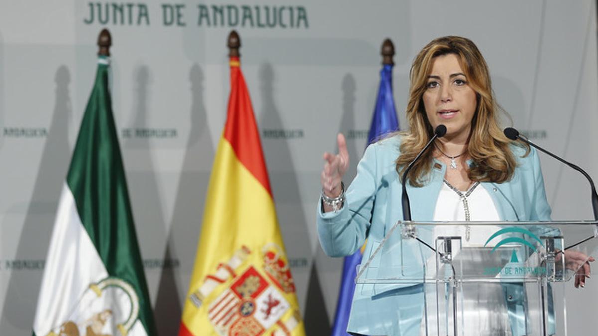 Susana Díaz, el pasado 17 de diciembre, en una entrega de premios de la Junta.