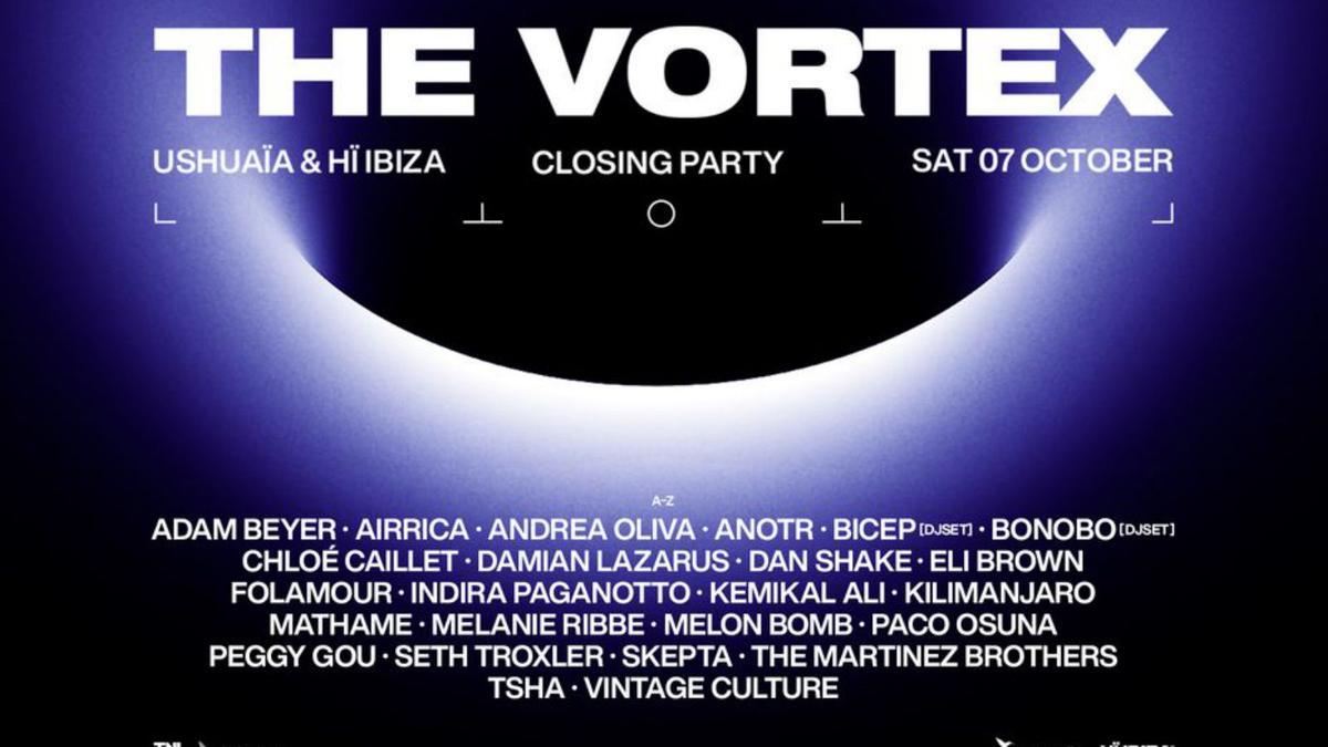 Cartel promocional de ‘The Vortex’. | USHUAÏA IBIZA