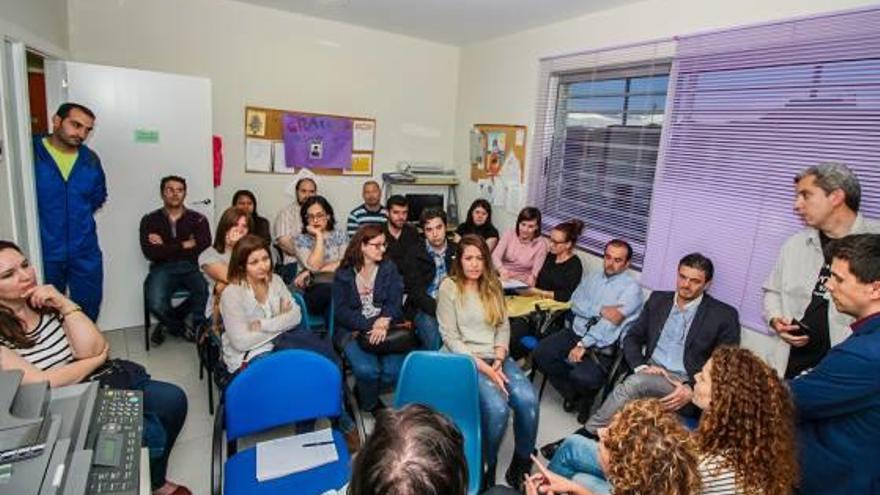 Un momento de la asamblea celebrada el jueves en las instalaciones.