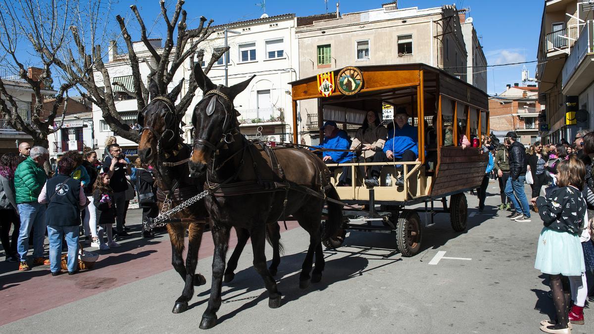 Festa de Sant Antoni Abat amb els tradicionals tres tombs