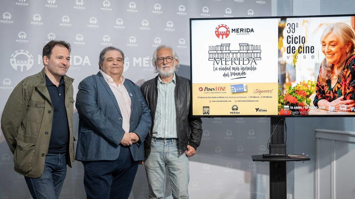 Presentación del ciclo de cine, este viernes, en Mérida.