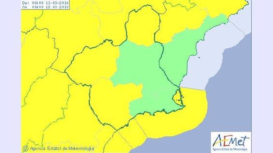 La Aemet amplia sus alertas hasta la madrugada del lunes