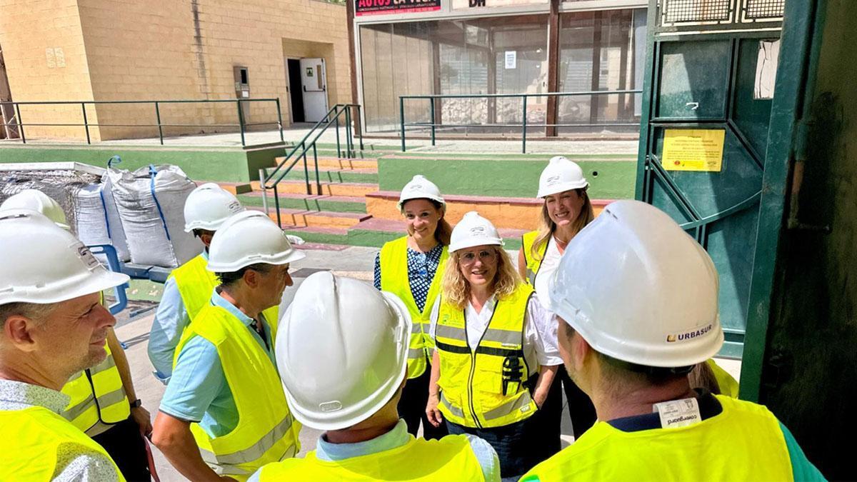 Visita a las obras de representantes del Ayuntamiento de Fuengirola.
