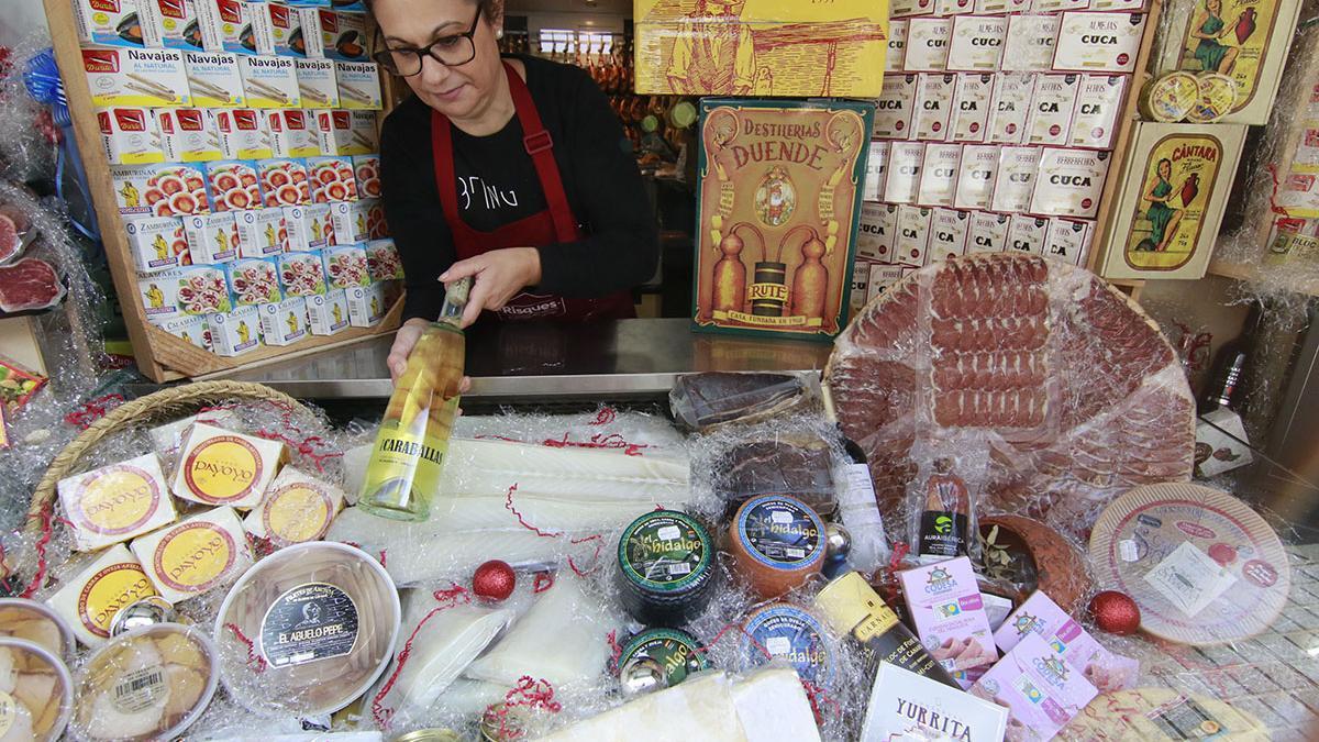 Cesta de la compra Navidad