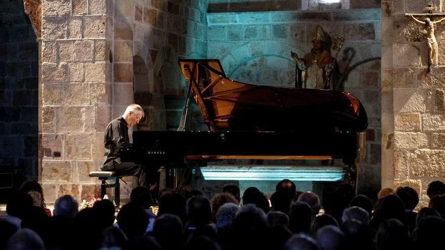 El pianista Christian Zacharias en su actuación en la última edición del Pórtico.