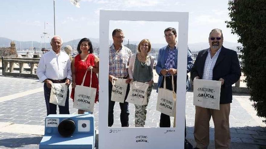 Nava Castro, ayer, cerrando la campaña en Baiona. // D.P.