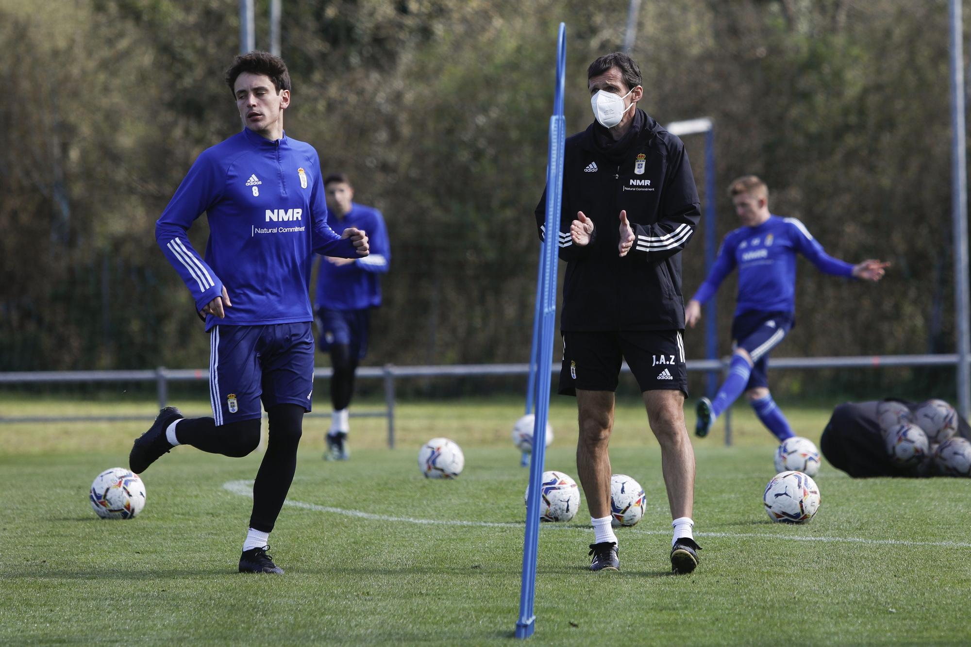 El entrenamiento del Oviedo