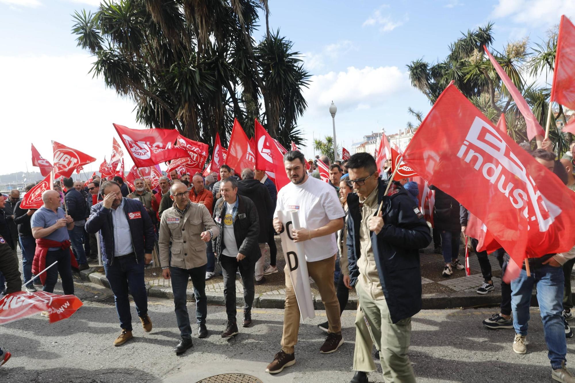 Protesta sindical en Gijón (en imágenes)