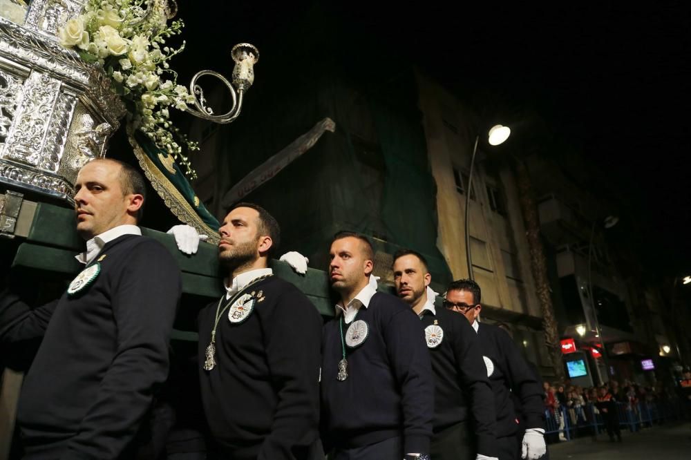 La Esperanza y el Cristo de la Caída protagonizaron el Encuentro en la Vía Doloresa de la Semana Santa de Torrevieja