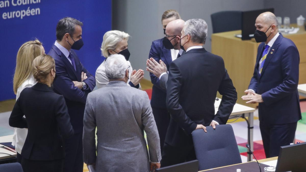 Dirigentes de la UE en la cumbre de Bruselas.