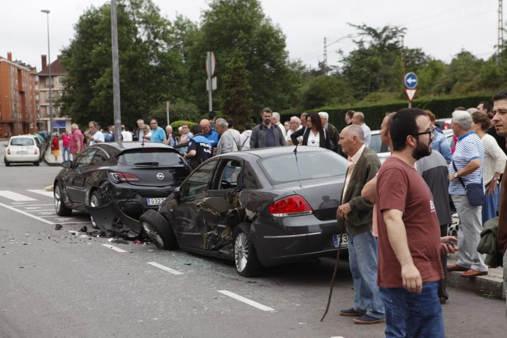 Accidente en la calle Ruiz en la Calzada