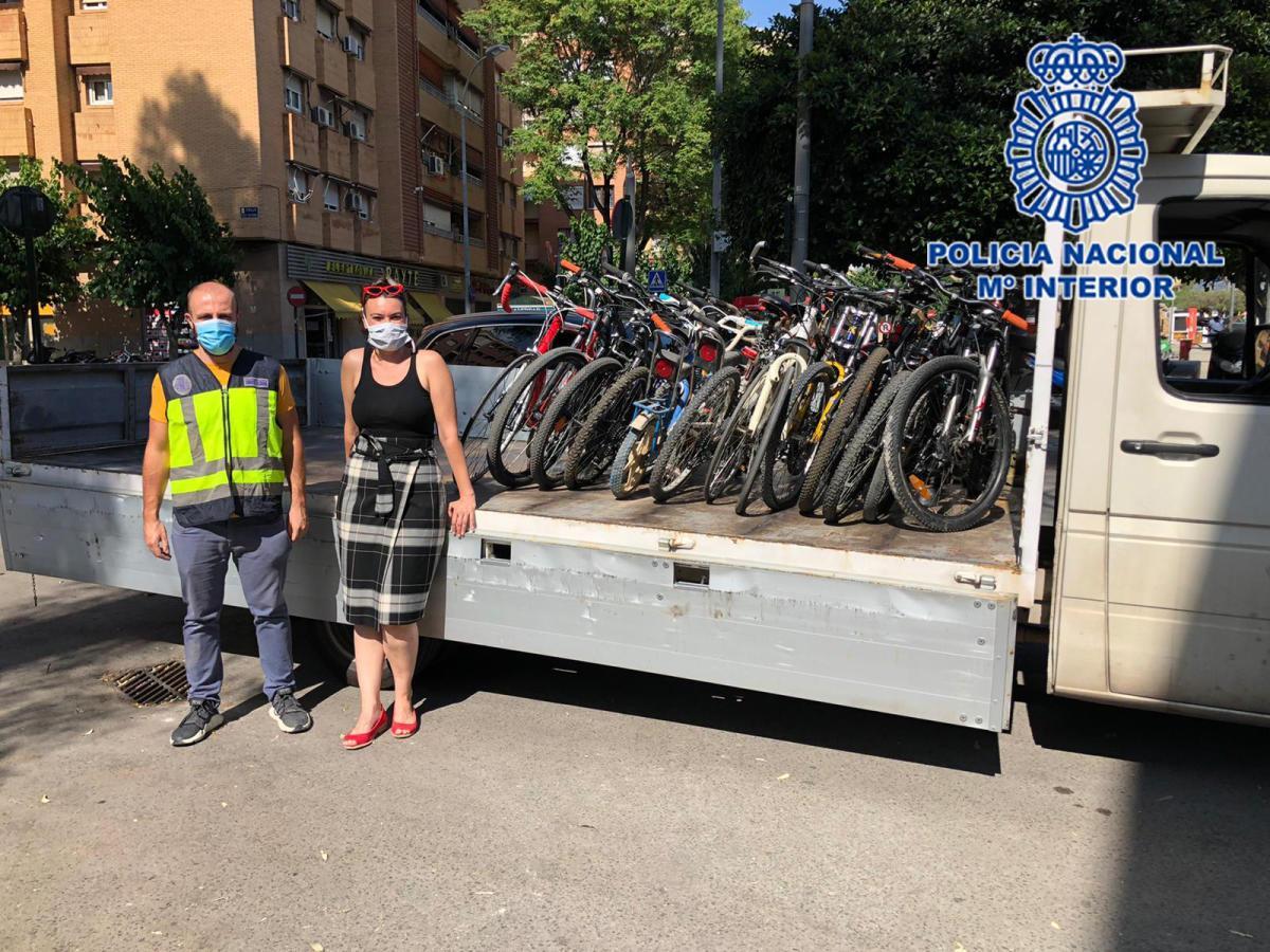 Un uso solidario para las bicis perdidas en la Región